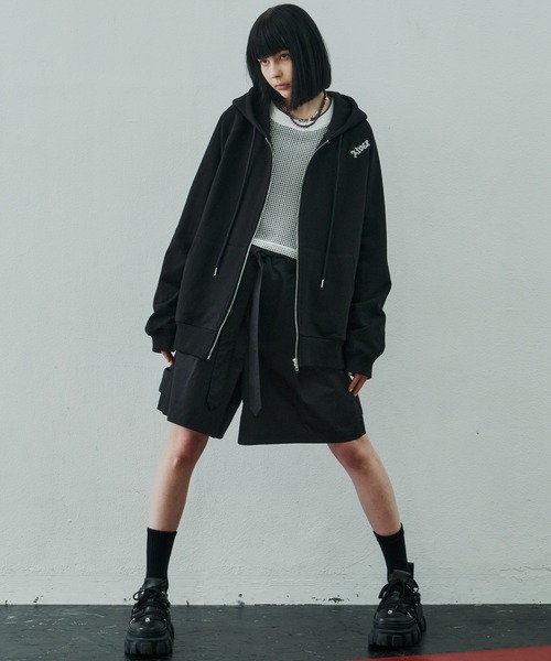 AIVER（アイバー）の「AIVER　ワイドフレアショートパンツ（スラックス・メンズ・ダークブラウン/ベージュ/ブラック・MEDIUM/SMALL/LARGE）」の12枚目の写真