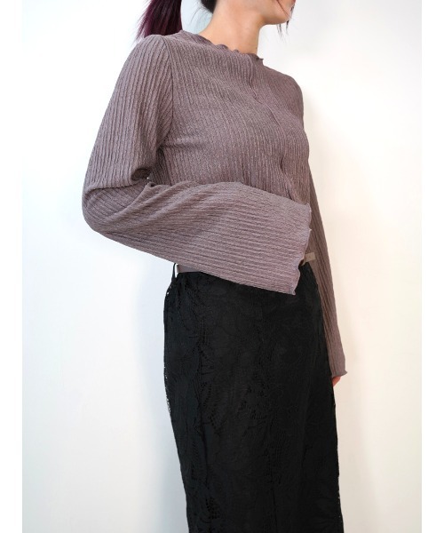 CECIL McBEE(セシルマクビー)の「2WAYベルスリーブメロートップス(Tシャツ/カットソー・レディース・ブラック/モカ/ブルー/アイボリー・MEDIUM/LARGE)」の15枚目の写真