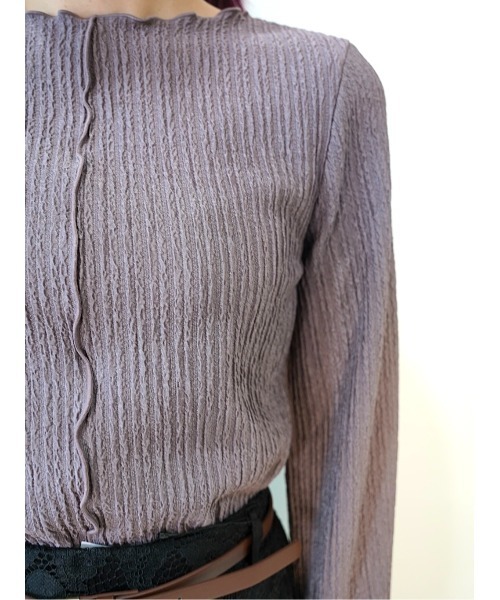 CECIL McBEE(セシルマクビー)の「2WAYベルスリーブメロートップス(Tシャツ/カットソー・レディース・ブラック/モカ/ブルー/アイボリー・MEDIUM/LARGE)」の17枚目の写真