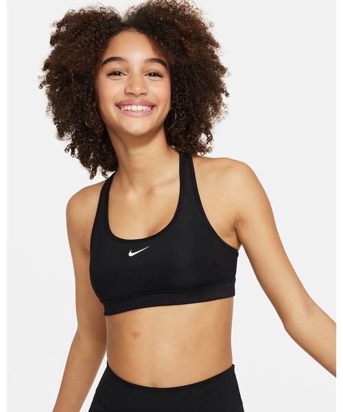 NIKE(ナイキ)の「《NIKEアパレル》ナイキ YTH ガールズ DF スウッシュ ブラ(スポーツブラ・レディース・ブラック/ホワイト/オレンジ系その他・140/160/150/130)」の5枚目の写真