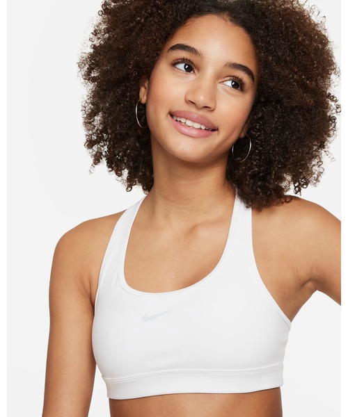 NIKE(ナイキ)の「《NIKEアパレル》ナイキ YTH ガールズ DF スウッシュ ブラ(スポーツブラ・レディース・ブラック/ホワイト/オレンジ系その他・140/160/150/130)」の12枚目の写真