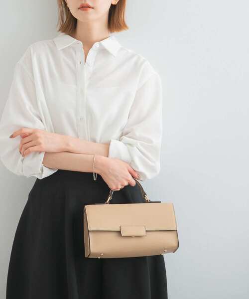 URBAN RESEARCH ROSSO WOMEN（アーバンリサーチ　ロッソ）の「フラップショルダーバッグ（ショルダーバッグ・レディース・ベージュ系その他/グリーン系その他/オフホワイト・-）」の4枚目の写真