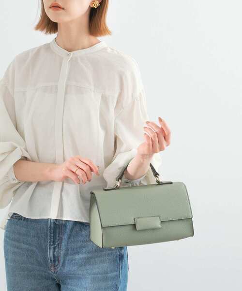 URBAN RESEARCH ROSSO WOMEN（アーバンリサーチ　ロッソ）の「フラップショルダーバッグ（ショルダーバッグ・レディース・ベージュ系その他/グリーン系その他/オフホワイト・-）」の7枚目の写真