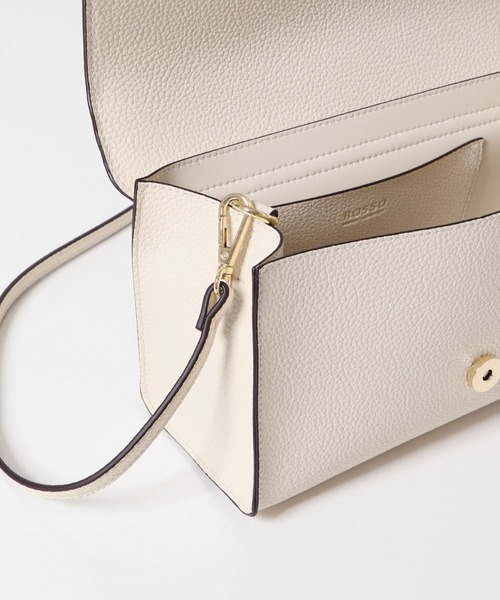 URBAN RESEARCH ROSSO WOMEN（アーバンリサーチ　ロッソ）の「フラップショルダーバッグ（ショルダーバッグ・レディース・ベージュ系その他/グリーン系その他/オフホワイト・-）」の17枚目の写真