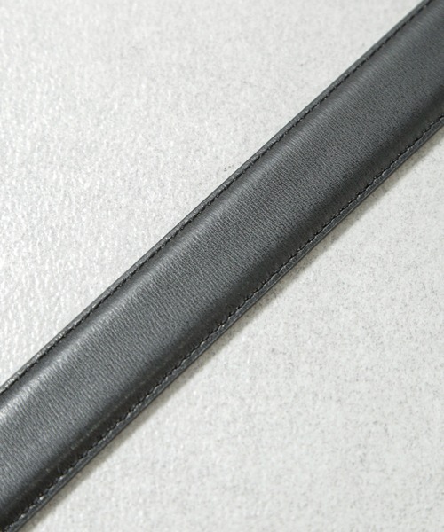NANO universe（ナノユニバース）の「日本製 水シボレザーベルト（ベルト・メンズ・ダークブラウン/ブラック・FREE）」の6枚目の写真