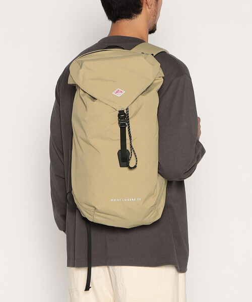 DANTON(ダントン)の「RECYCLED NYLON CLOTH BACKPACK〈MONT LOZERE 20〉(バックパック/リュック・レディース・ベージュ/オリーブ/グレー/ブラック/イエロー・-)」の3枚目の写真