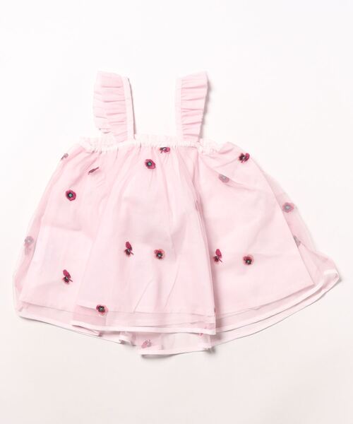 HAKKA BABY（ハッカベビー）の「[ベビー]スミレ刺繍ワンピース（ワンピース・キッズ・ピンク・M）」の2枚目の写真
