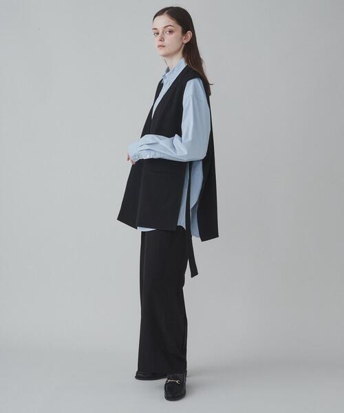 LUCY（ルーシー）の「LUCY/ノーカラーベスト（ベスト・メンズ・ブラック・MEDIUM/LARGE）」の5枚目の写真