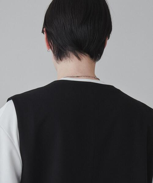 LUCY（ルーシー）の「LUCY/ノーカラーベスト（ベスト・メンズ・ブラック・MEDIUM/LARGE）」の8枚目の写真