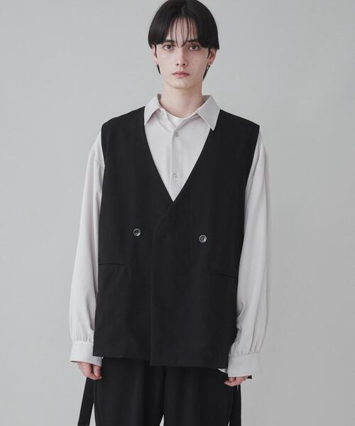 LUCY（ルーシー）の「LUCY/ノーカラーベスト（ベスト・メンズ・ブラック・MEDIUM/LARGE）」の9枚目の写真