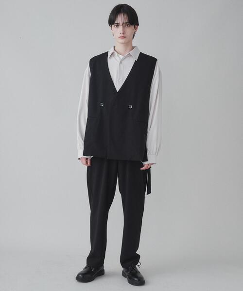 LUCY（ルーシー）の「LUCY/ノーカラーベスト（ベスト・メンズ・ブラック・MEDIUM/LARGE）」の13枚目の写真