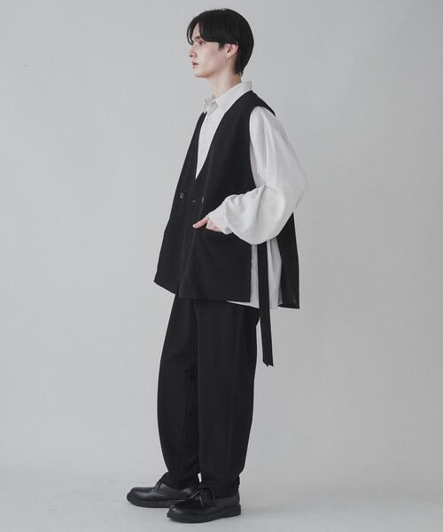 LUCY（ルーシー）の「LUCY/ノーカラーベスト（ベスト・メンズ・ブラック・MEDIUM/LARGE）」の12枚目の写真