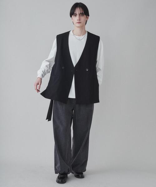 LUCY（ルーシー）の「LUCY/ノーカラーベスト（ベスト）」 - WEAR