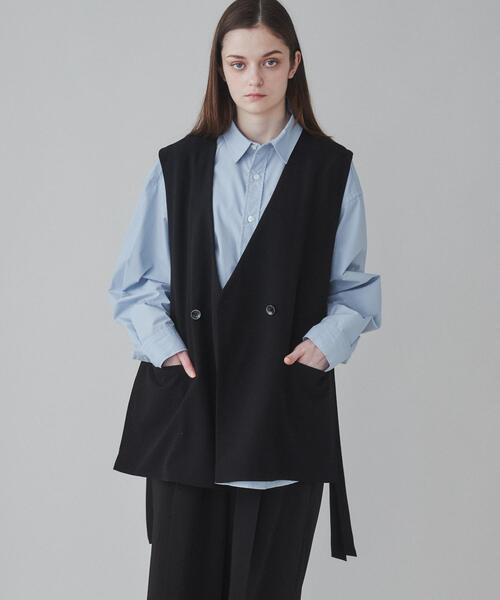 LUCY（ルーシー）の「LUCY/ノーカラーベスト（ベスト・メンズ・ブラック・MEDIUM/LARGE）」の18枚目の写真