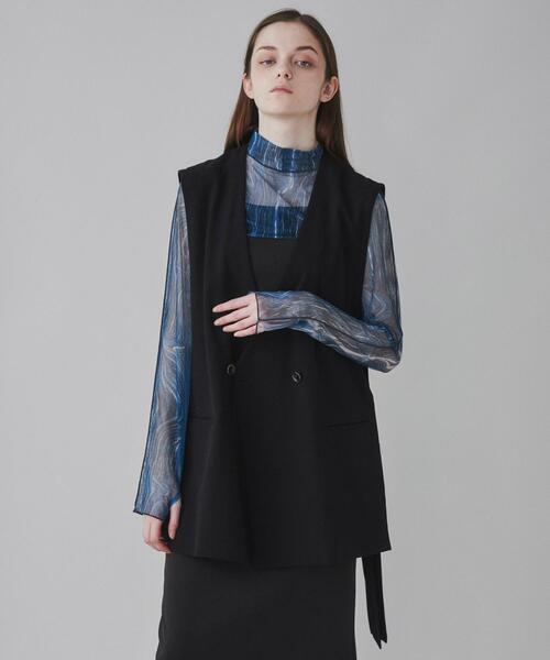 LUCY（ルーシー）の「LUCY/ノーカラーベスト（ベスト・メンズ・ブラック・MEDIUM/LARGE）」の21枚目の写真