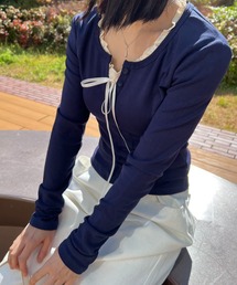 フェイクレイヤードカットソー