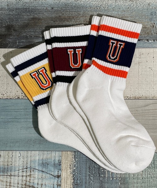 UNIVERSAL OVERALL（ユニバーサルオーバーオール）の「UNIVERSAL OVERALL　ユニバーサルオーバール　レディース 3Pクルーソックス（ソックス/靴下・レディース・その他2/その他3/その他5/その他4/その他1/その他7/その他9/その他12/その他6/その他14/その他15/その他16/その他17/その他11/その他8/その他10/その他13・23-25/23-25cm）」の2枚目の写真