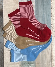UNIVERSAL OVERALL（ユニバーサルオーバーオール）の「UNIVERSAL OVERALL　ユニバーサルオーバール　レディース 3Pクルーソックス（ソックス/靴下）」
