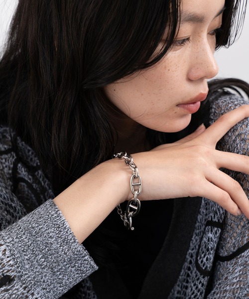 JUNRED(ジュンレッド)の「ital. from JUNRed / gradient anchor bracelet(ブレスレット・メンズ・シルバー・FREE)」の4枚目の写真