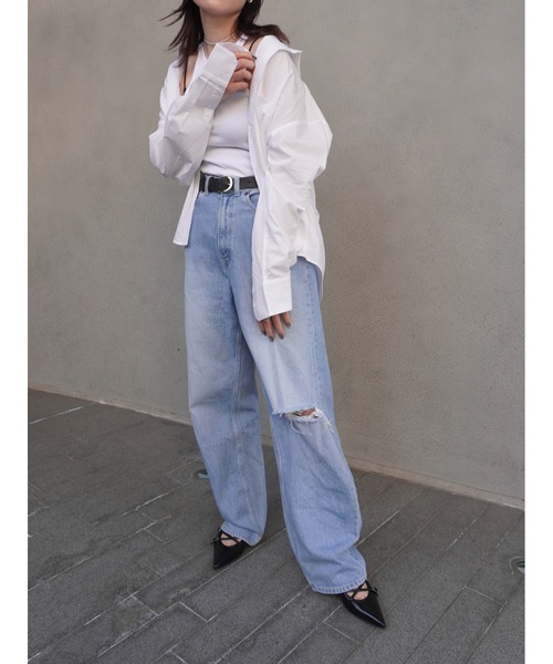 ENCIRCLE(エンサークル)の「【ENCIRCLE/エンサークル】Comfy jeans/コンフィージーンズ(デニム)(デニムパンツ・レディース・ワンウォッシュ・2/1)」の11枚目の写真