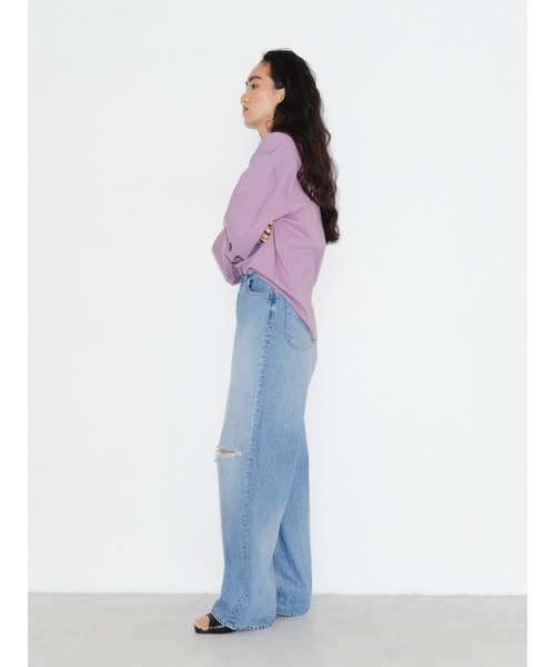 ENCIRCLE(エンサークル)の「【ENCIRCLE/エンサークル】Comfy jeans/コンフィージーンズ(デニム)(デニムパンツ・レディース・ワンウォッシュ・2/1)」の6枚目の写真