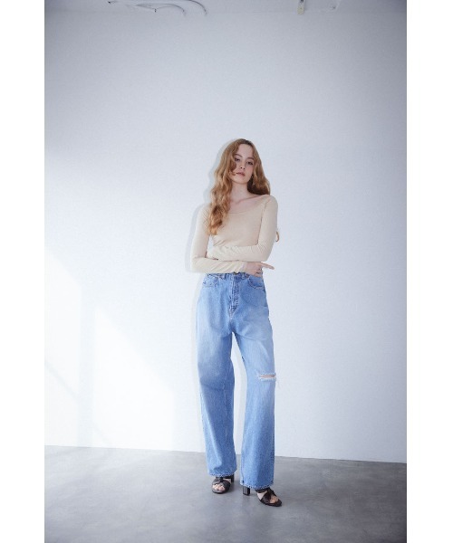 ENCIRCLE(エンサークル)の「【ENCIRCLE/エンサークル】Comfy jeans/コンフィージーンズ(デニム)(デニムパンツ・レディース・ワンウォッシュ・2/1)」の17枚目の写真