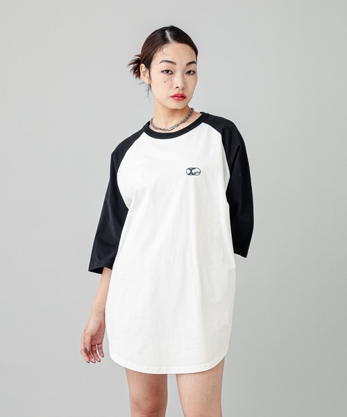 X-girl（エックスガール）の「COLLEGE LOGO B/B TEE DRESS（ワンピース・レディース・ブラック/ホワイト・S/M）」の17枚目の写真