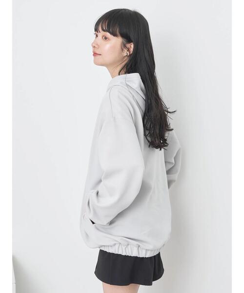 earth music&ecology（アースミュージックアンドエコロジー）の「UVカット加工パーカー（スウェット・レディース・アイボリー/ライトグレー・FREE）」の9枚目の写真
