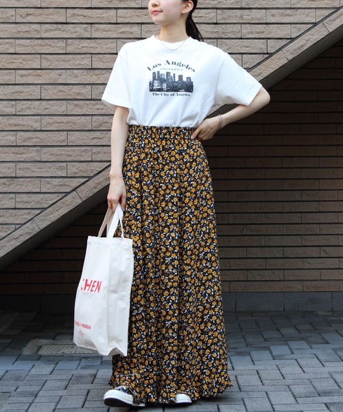 THE SHINZONE(ザ シンゾーン)の「THE SHINZONE/シンゾーン ロサンゼルスTEE LOS ANGELES TEE 24MMSCU03(Tシャツ/カットソー・レディース・ホワイト/ネイビー・FREE)」の8枚目の写真