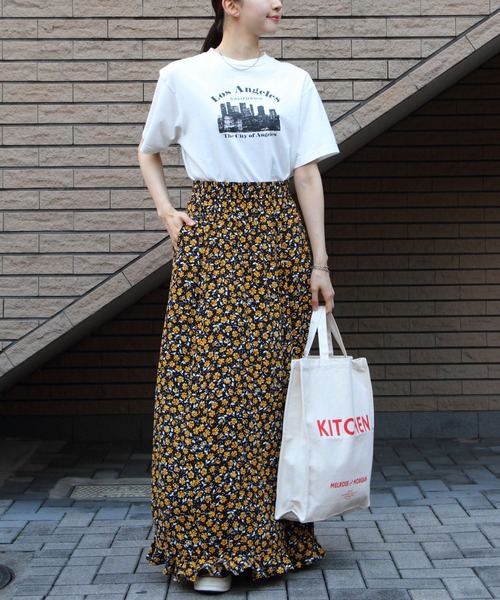 THE SHINZONE(ザ シンゾーン)の「THE SHINZONE/シンゾーン ロサンゼルスTEE LOS ANGELES TEE 24MMSCU03(Tシャツ/カットソー・レディース・ホワイト/ネイビー・FREE)」の10枚目の写真