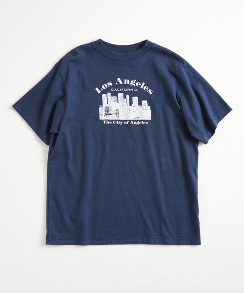 THE SHINZONE(ザ シンゾーン)の「THE SHINZONE/シンゾーン ロサンゼルスTEE LOS ANGELES TEE 24MMSCU03(Tシャツ/カットソー・レディース・ホワイト/ネイビー・FREE)」の7枚目の写真