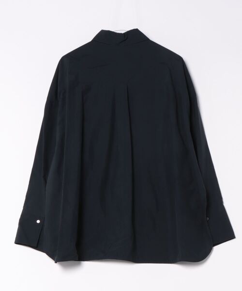 BLACK BY MOUSSY（ブラックバイマウジー）の「nylon big shirt(ナイロンビックシャツ)（シャツ/ブラウス・レディース・ネイビー/オフホワイト/ブルー・FREE）」の7枚目の写真