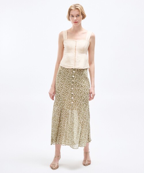 DEICY(デイシー)の「レースアップビスチェ(シャツ/ブラウス・レディース・アイボリー/ライトブルー/インディゴブルー・0/1)」の11枚目の写真