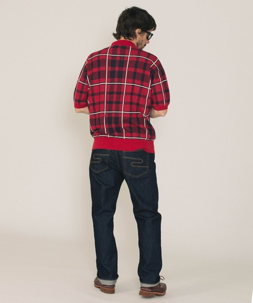 SILAS(サイラス)の「KNIT S/S SHIRT(シャツ/ブラウス・メンズ・レッド/ブルー・L/M)」の9枚目の写真