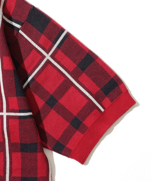 SILAS(サイラス)の「KNIT S/S SHIRT(シャツ/ブラウス・メンズ・レッド/ブルー・L/M)」の12枚目の写真