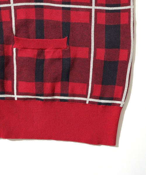 SILAS(サイラス)の「KNIT S/S SHIRT(シャツ/ブラウス・メンズ・レッド/ブルー・L/M)」の13枚目の写真