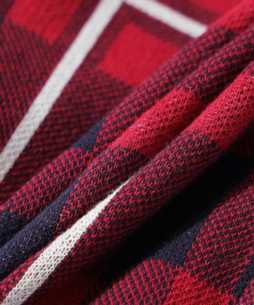 SILAS(サイラス)の「KNIT S/S SHIRT(シャツ/ブラウス・メンズ・レッド/ブルー・L/M)」の15枚目の写真