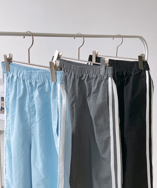 AS KNOW AS plus（アズノゥアズプラス）の「◎サイドライン リボンパンツ（その他パンツ・レディース・チャコールグレー/サックスブルー/ブラック・FREE）」の13枚目の写真