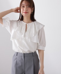 N.（N. Natural Beauty Basic） | ◆ケープリボンブラウス(シャツ/ブラウス)