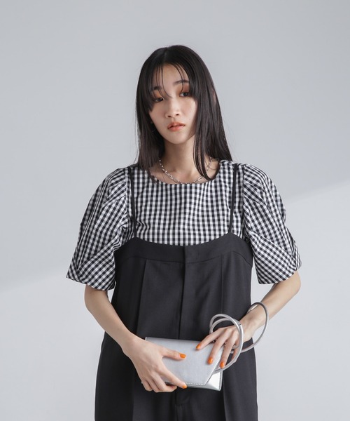 NANO universe（ナノユニバース）の「シンプルミニポシェット（ショルダーバッグ・レディース・ブラック/ライトベージュ/シルバー・FREE）」の3枚目の写真