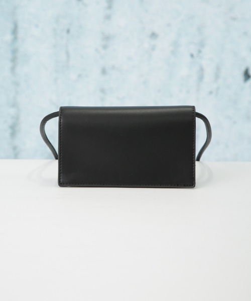 NANO universe（ナノユニバース）の「シンプルミニポシェット（ショルダーバッグ・レディース・ブラック/ライトベージュ/シルバー・FREE）」の9枚目の写真