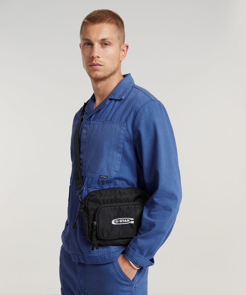 G-STAR(ジースター)の「PADDED FANNY BAG/ミニショルダーバッグ(ショルダーバッグ・メンズ・ダークブラック/グレー・ONE SIZE)」の9枚目の写真