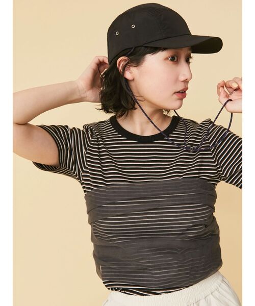 ungrid＊ダブルボーダーTee WEB限定】コンパクトボーダーTee（Tシャツ/カットソー）｜Ungrid（アン