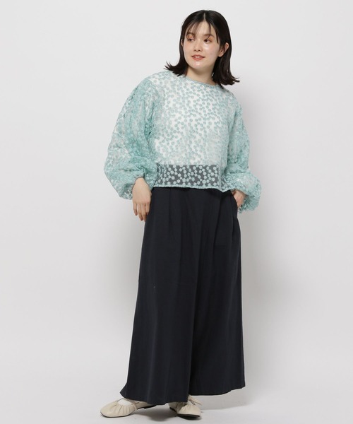 niko and（ニコアンド）の「リネン混ラップ風スカーチョ（その他