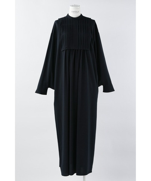 ENFOLD（エンフォルド）の「PEライトジョーゼット ピンタックドレス