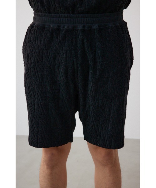 AZUL by moussy（アズールバイマウジー）の「ロゴ総柄パイルショーツ（スウェットパンツ・メンズ・ホワイト/ブラック/グレー・FREE）」の21枚目の写真