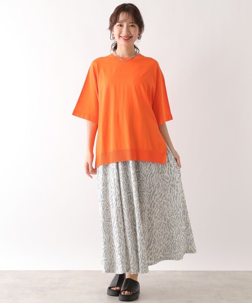 LEPSIM(レプシィム)の「14ゲージ5分袖クルーネック 987572(ニット/セーター・レディース・ブラック/ホワイト×ブラック/ライトグリーン/オレンジ/ブルー/オフホワイト・FREE)」の20枚目の写真