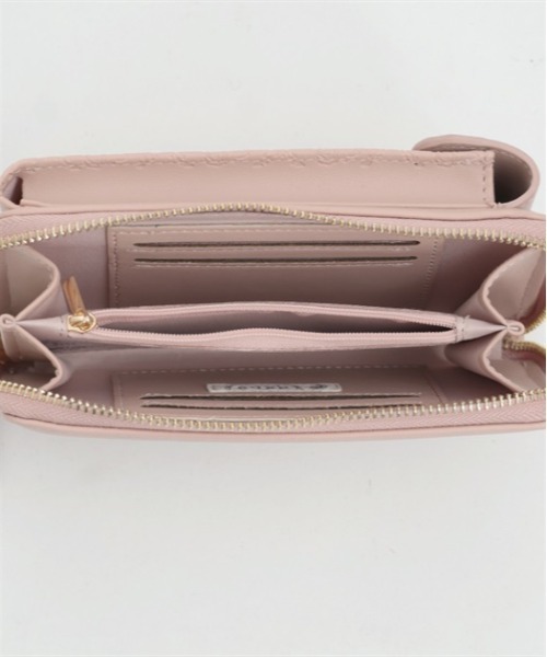 axes femme（アクシーズファム）の「ローズ型押しスマホポシェット（ショルダーバッグ・レディース・ブラック/キナリ/ピンク/ワイン・FREE）」の19枚目の写真