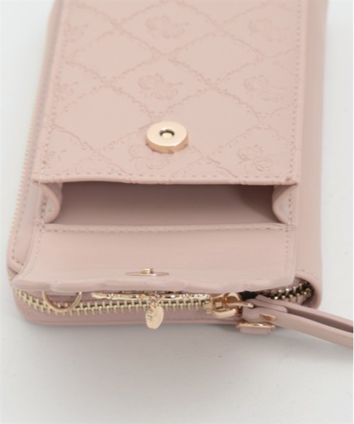 axes femme（アクシーズファム）の「ローズ型押しスマホポシェット（ショルダーバッグ・レディース・ブラック/キナリ/ピンク/ワイン・FREE）」の20枚目の写真