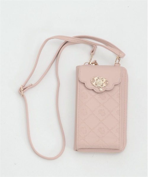 axes femme（アクシーズファム）の「ローズ型押しスマホポシェット（ショルダーバッグ・レディース・ブラック/キナリ/ピンク/ワイン・FREE）」の21枚目の写真